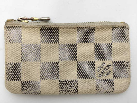 LOUIS VUITTON Damier Azur Pochette Cle Coin Case