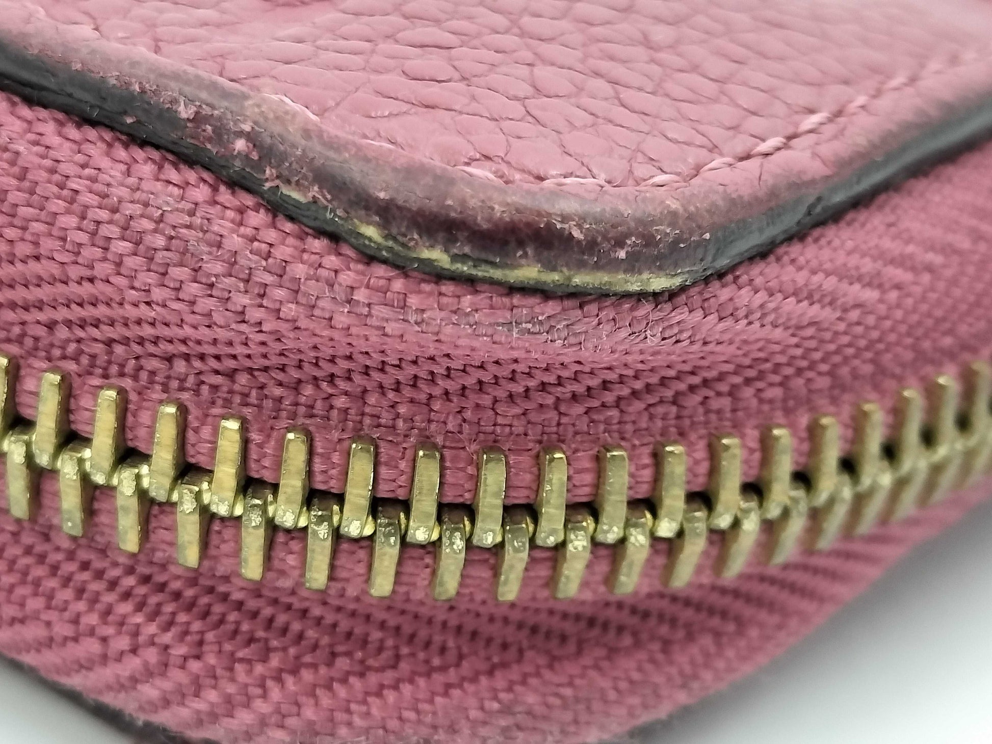 LOUIS VUITTON Monogram Empreinte Zippy Wallet Aurore Wallet