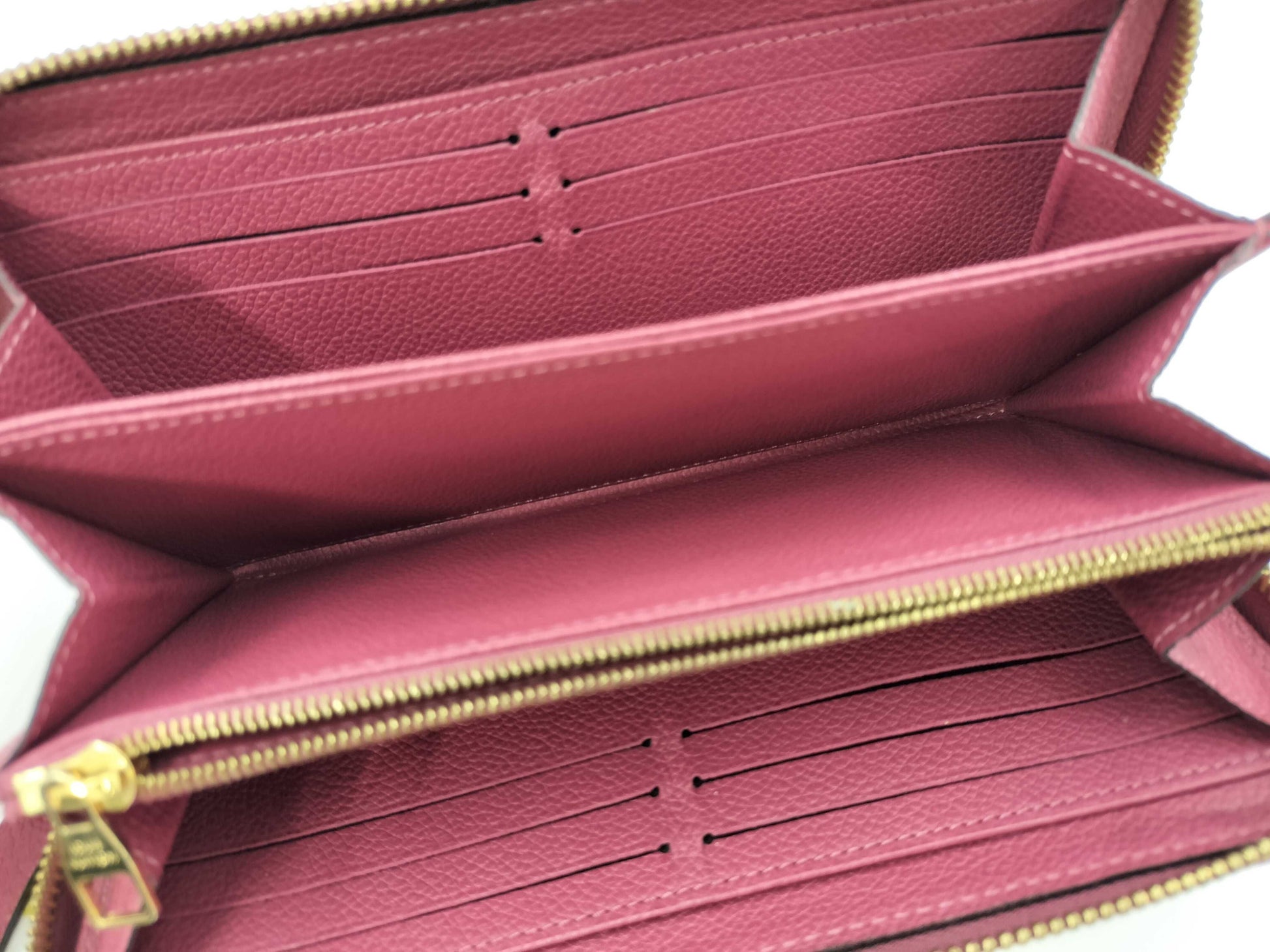 LOUIS VUITTON Monogram Empreinte Zippy Wallet Aurore Wallet