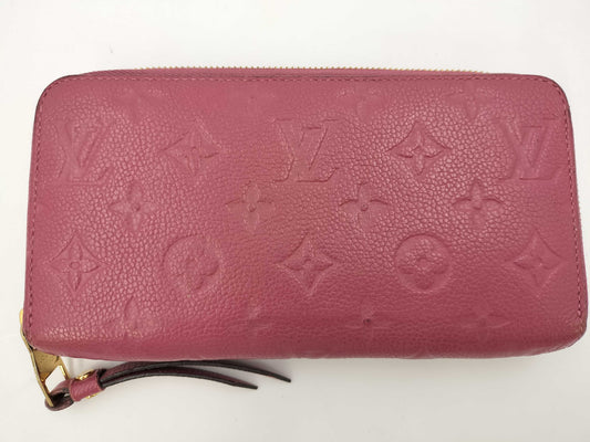 LOUIS VUITTON Monogram Empreinte Zippy Wallet Aurore Wallet