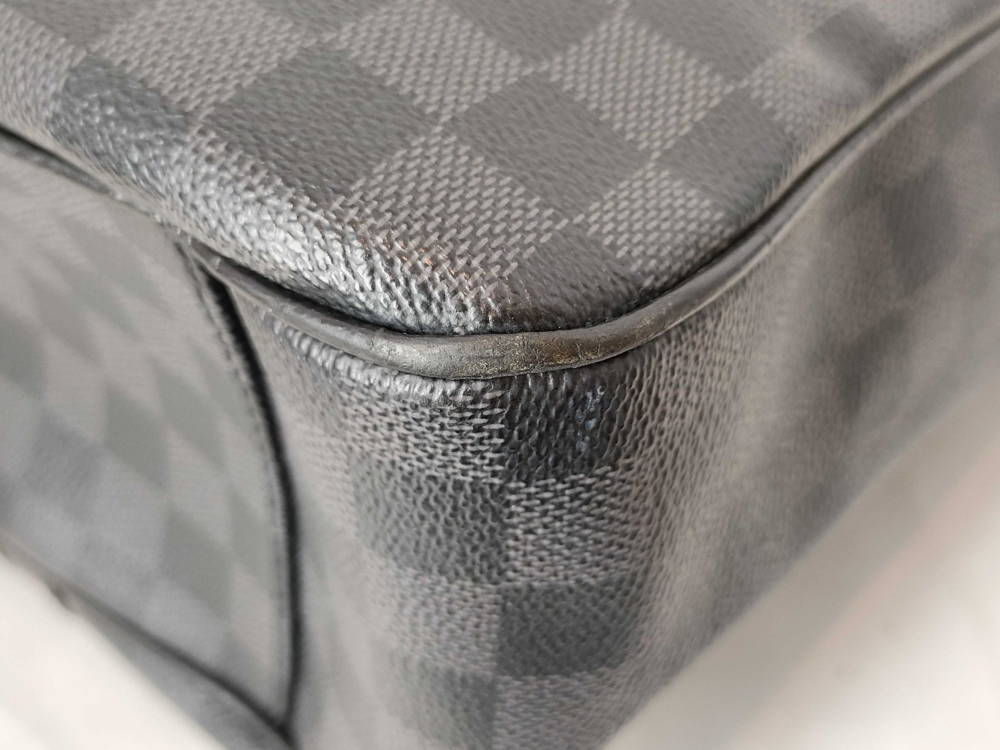 LOUIS VUITTON RFID Unverified DU2059 Damier Graphite Anton Tote Bag 