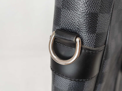 LOUIS VUITTON RFID Unverified DU2059 Damier Graphite Anton Tote Bag 