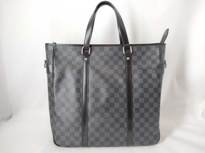 LOUIS VUITTON RFID Unverified DU2059 Damier Graphite Anton Tote Bag 
