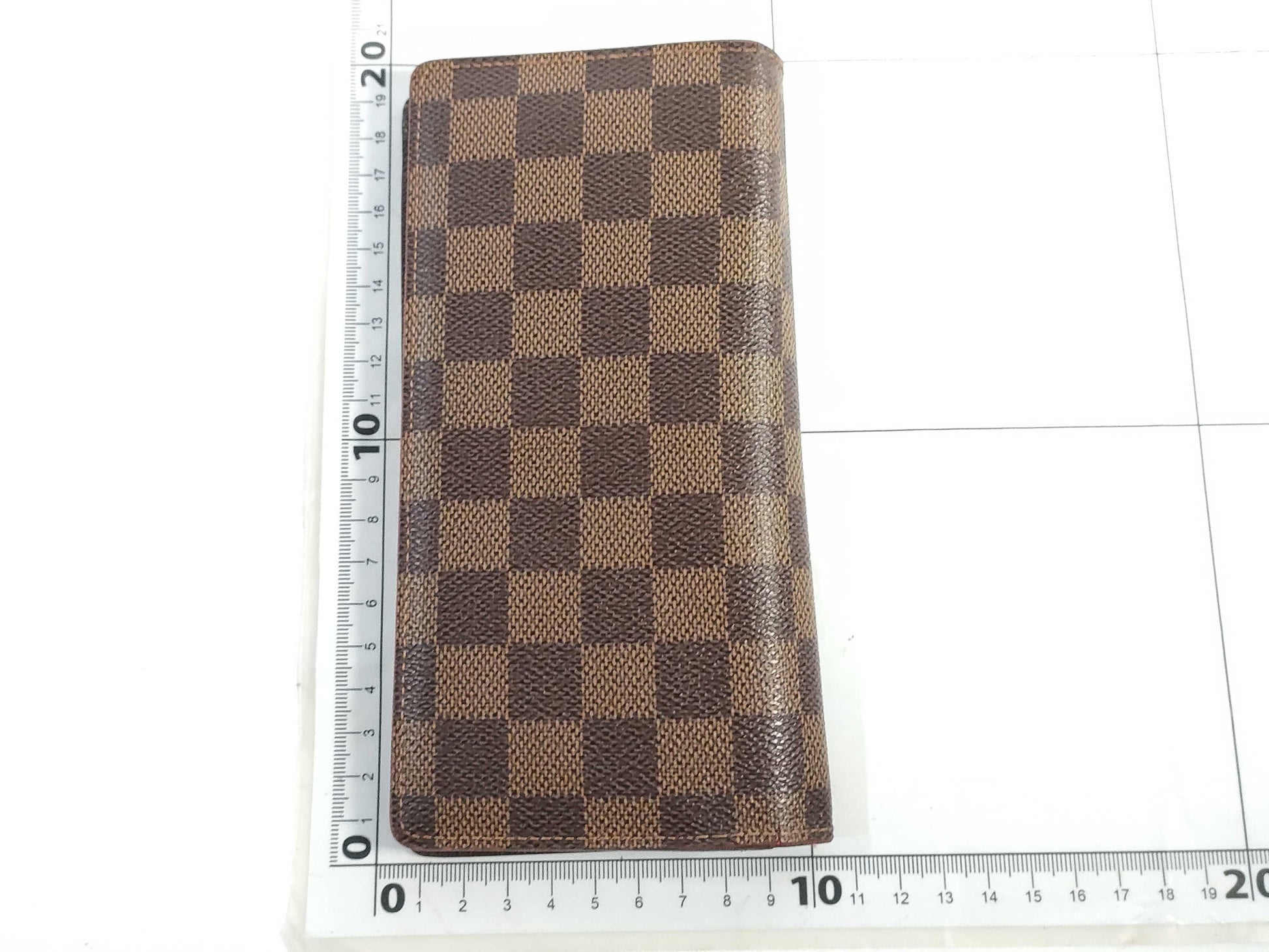 LOUIS VUITTON RFID verification failed SP2190 Damier Portefeuille Plaza Damier wallet