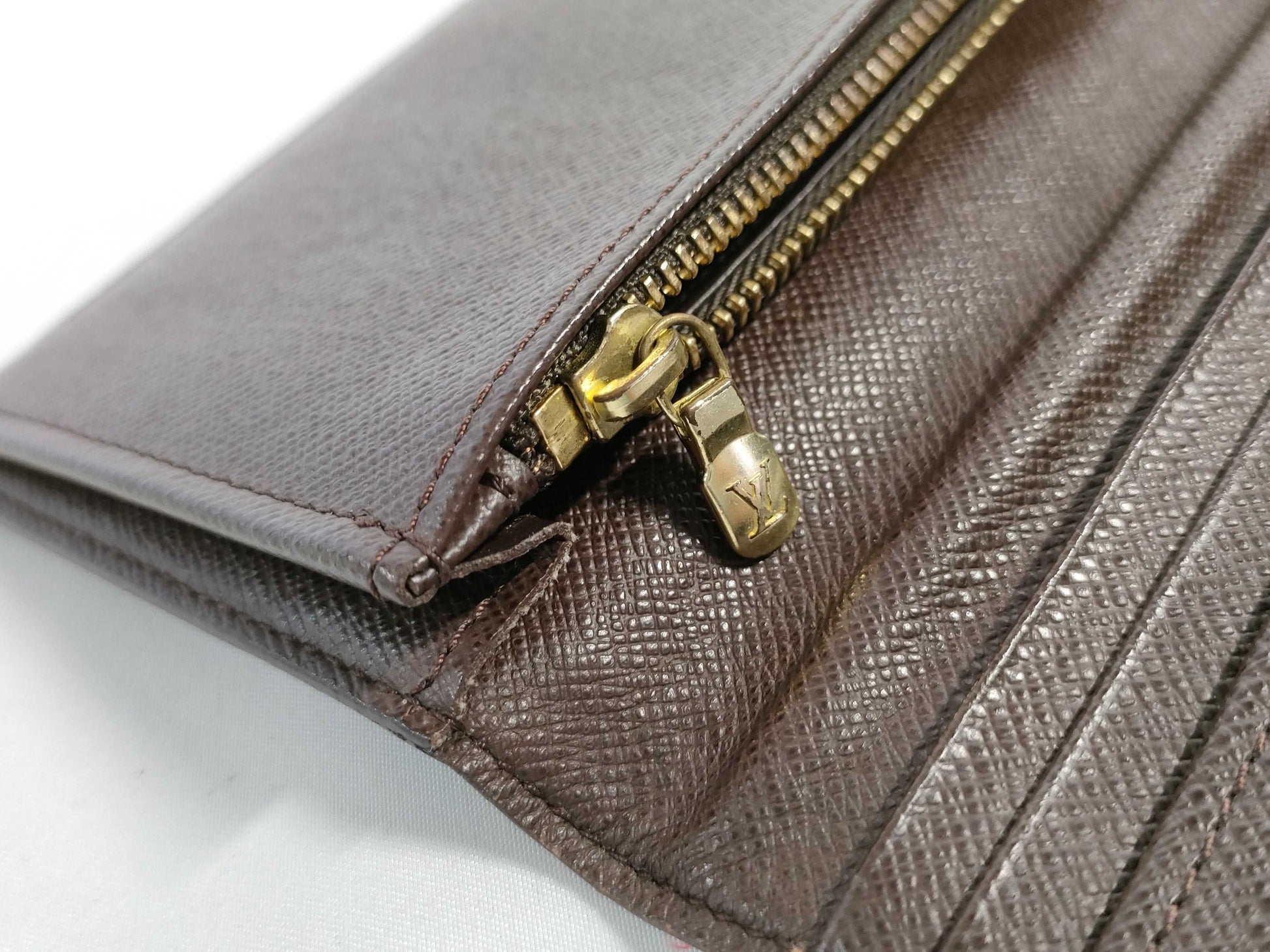 LOUIS VUITTON RFID verification failed SP2190 Damier Portefeuille Plaza Damier wallet