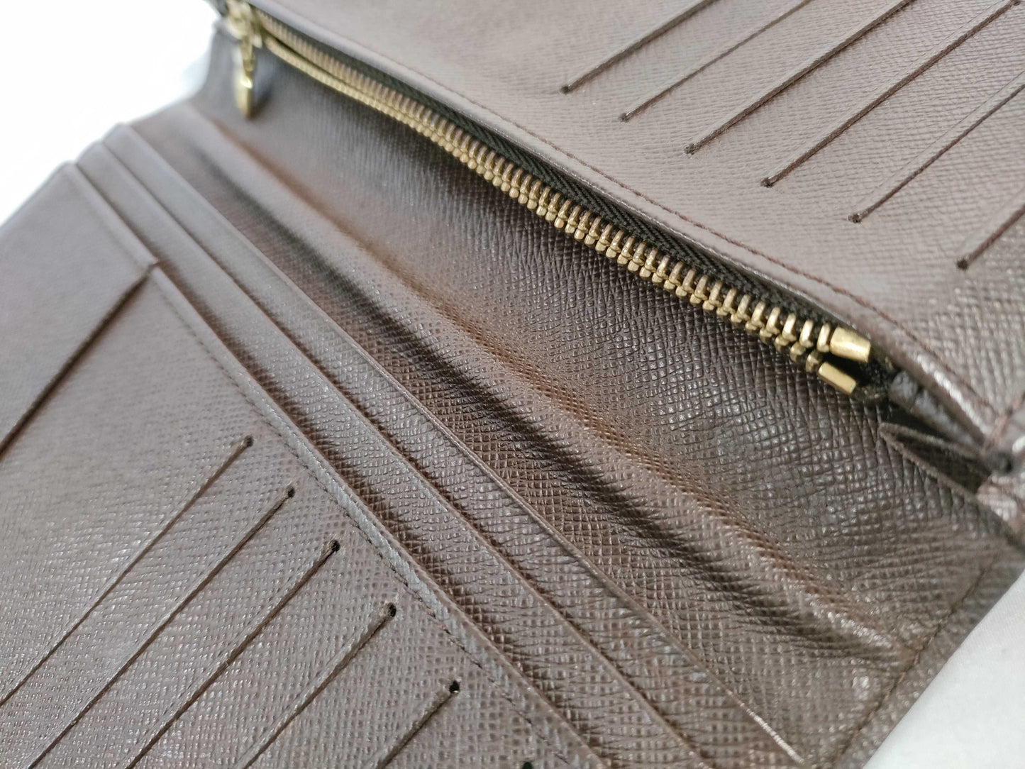 LOUIS VUITTON RFID verification failed SP2190 Damier Portefeuille Plaza Damier wallet