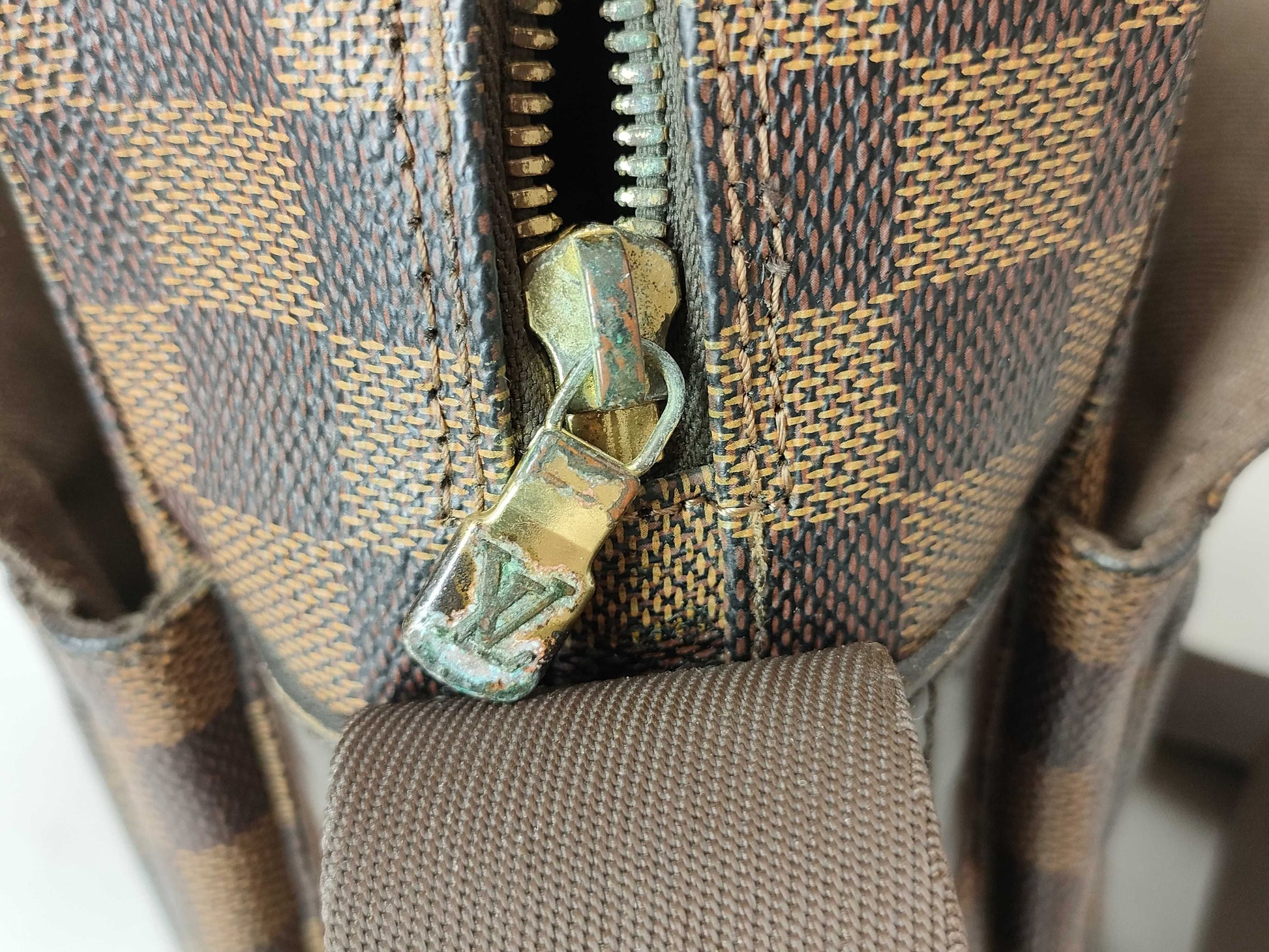 LOUIS VUITTON RFID Unavailable SR4180 Damier Naviglio N45255 Shoulder Bag