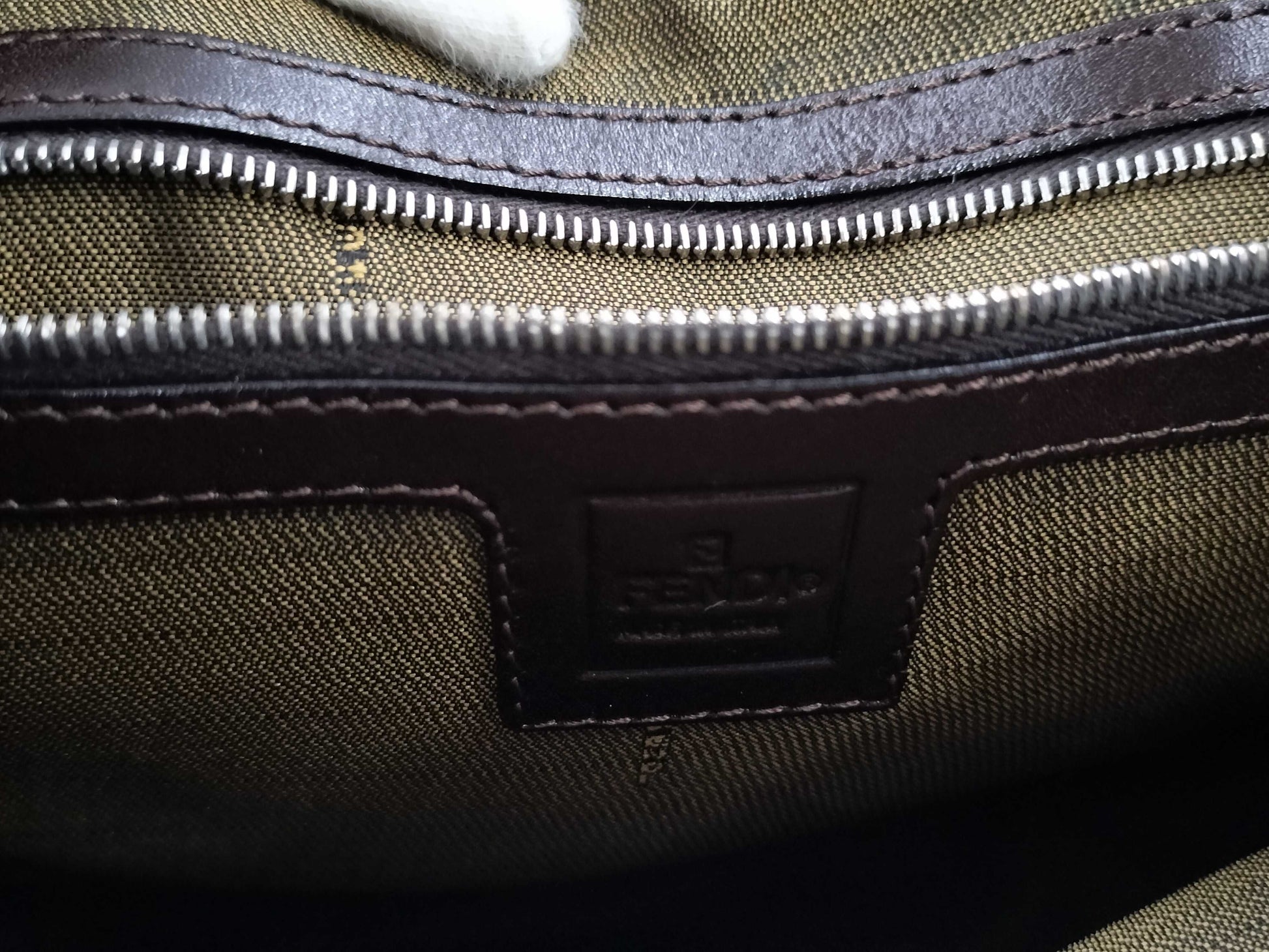 FENDI Zucca pattern tote handbag with metal hardware
