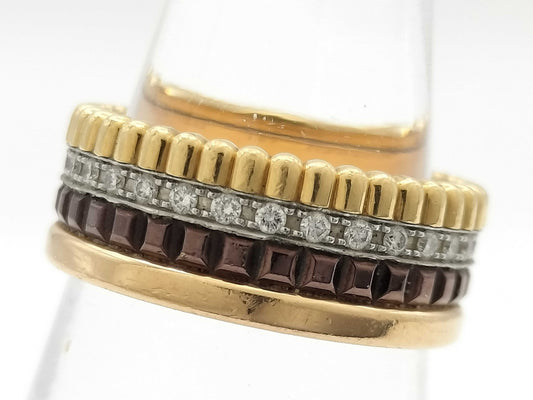 BOUCHERON Quatre #47 Diamond Au750 6.0g Ring 