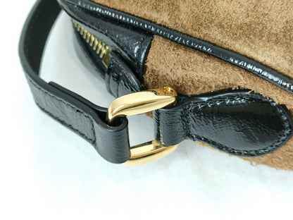 GUCCI Brown Suede Shoulder Bag 573321
