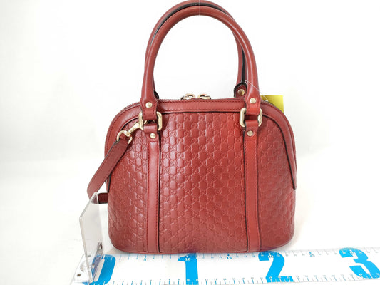 GUCCI 449654 2-Way Red Handbag