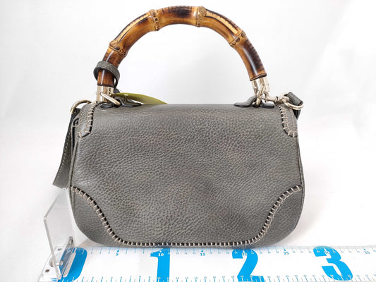 GUCCI Bamboo 2-Way/Turn Lock/254884 Handbag