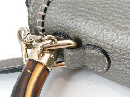 GUCCI Bamboo 2-Way/Turn Lock/254884 Handbag