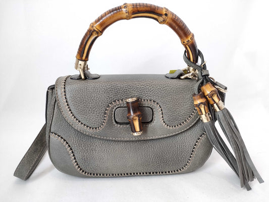GUCCI Bamboo 2-Way/Turn Lock/254884 Handbag