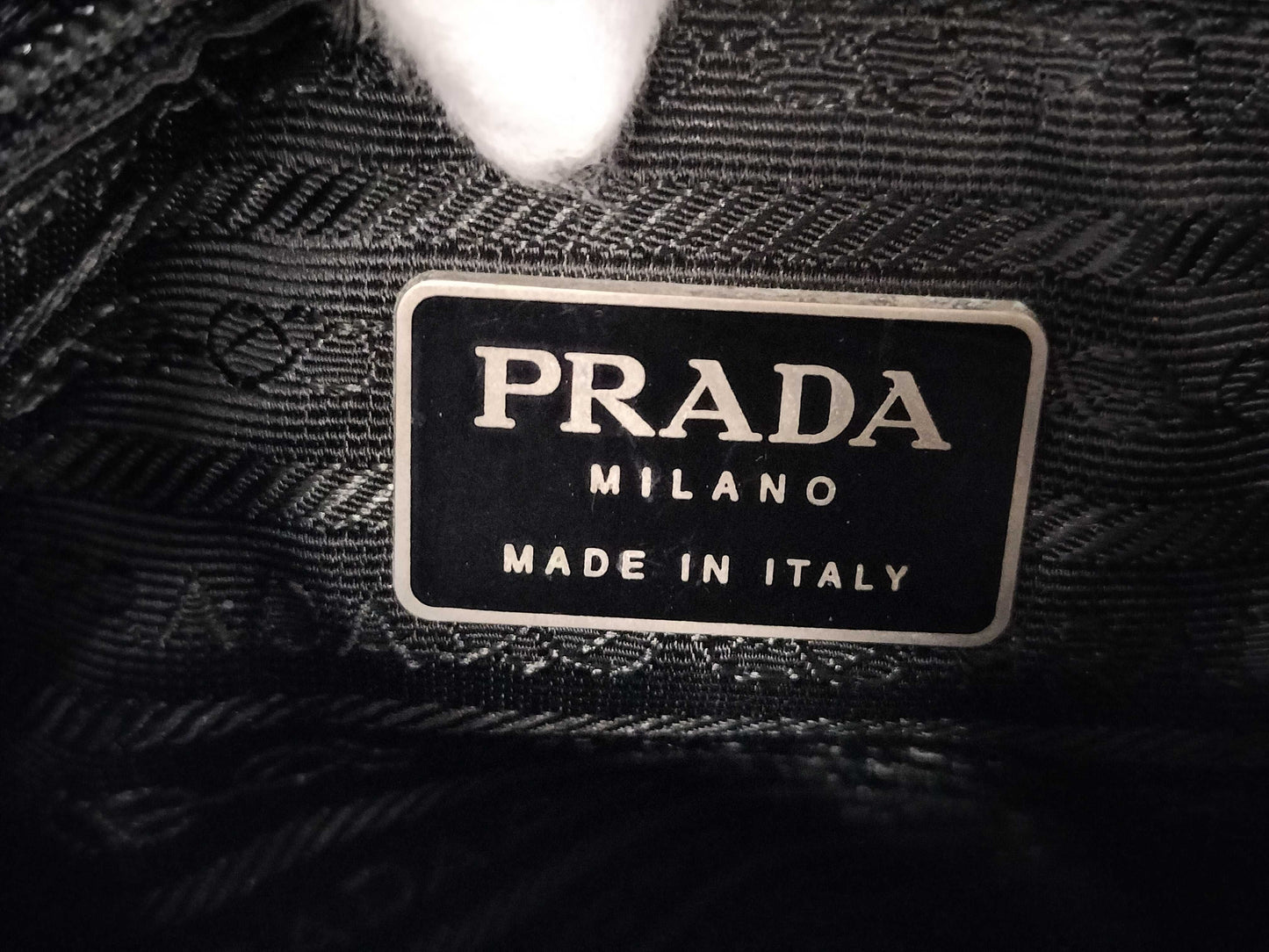 PRADA Nylon Triangle Plate Tote Bag Tote Bag