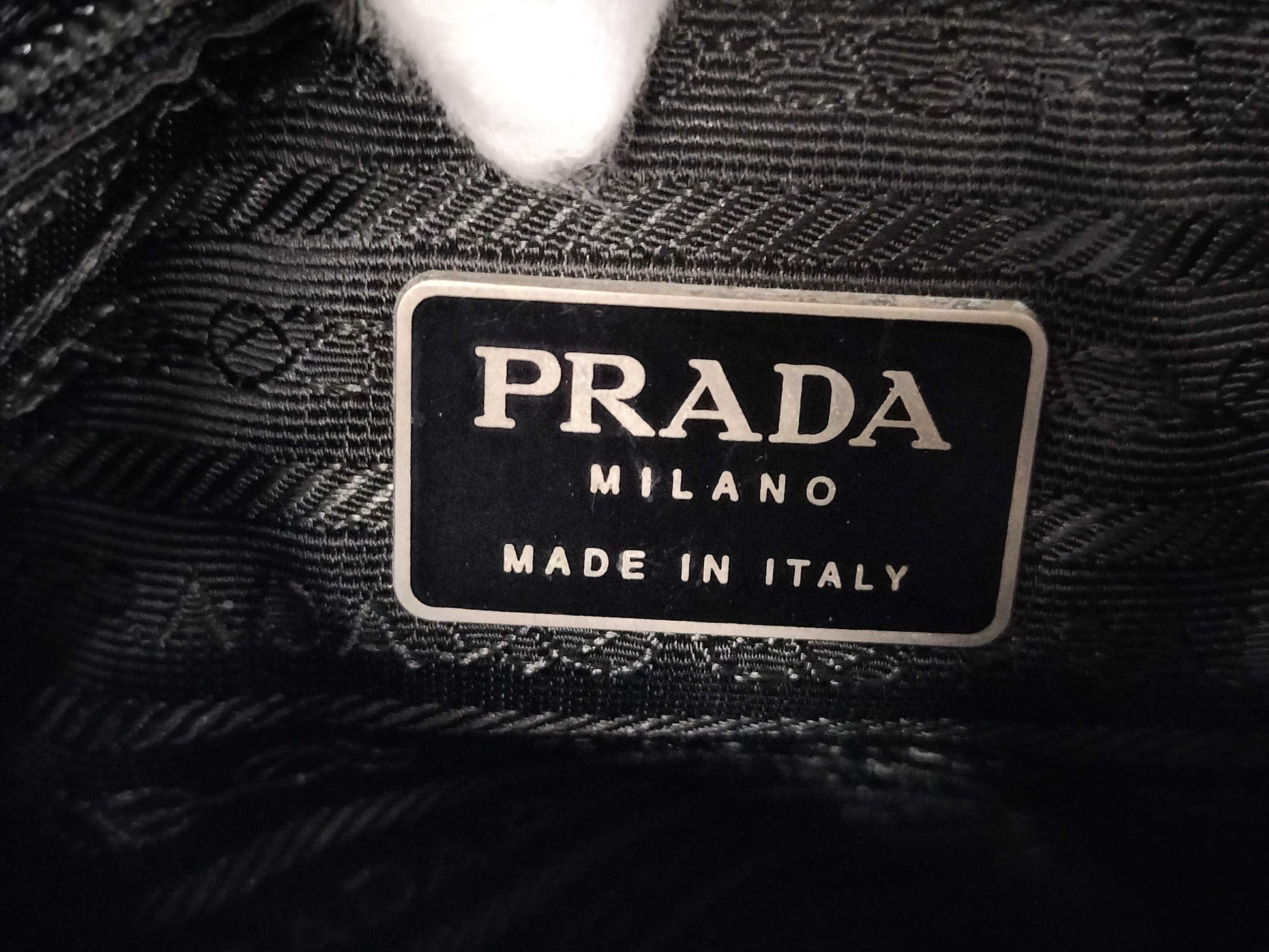 PRADA Nylon Triangle Plate Tote Bag Tote Bag