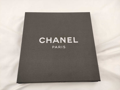 CHANEL Boxed Sequin 100% Silk Logo Scarf