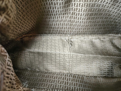 FENDI Leather/Hand/Brown Handbag