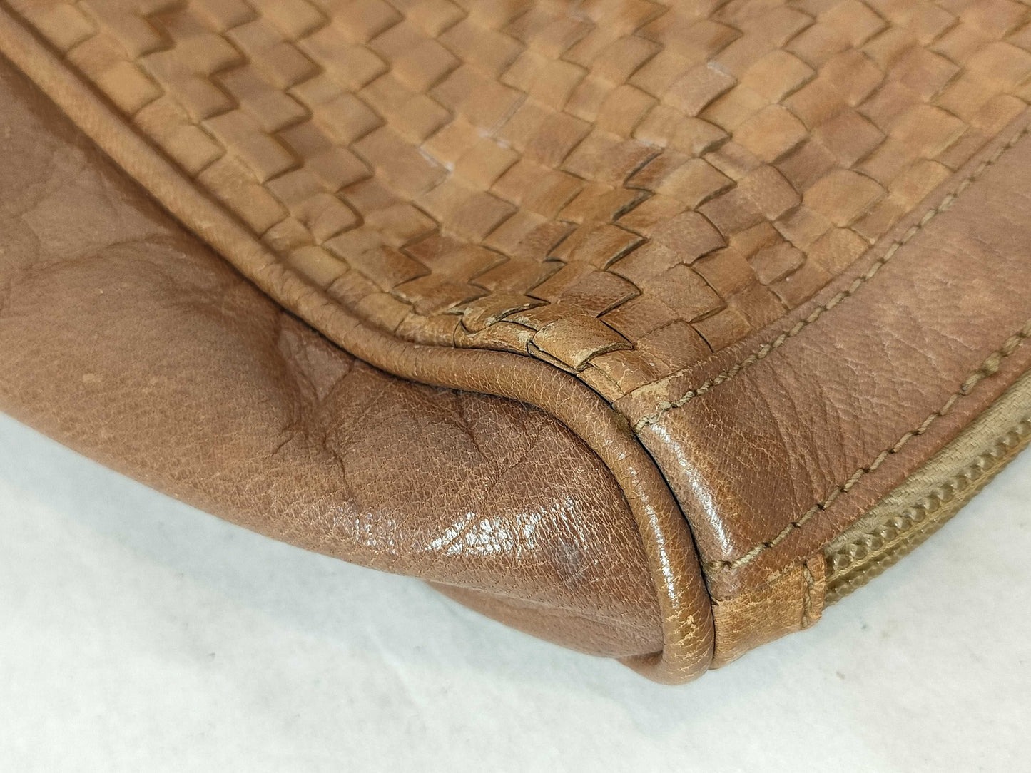 FENDI Leather/Hand/Brown Handbag