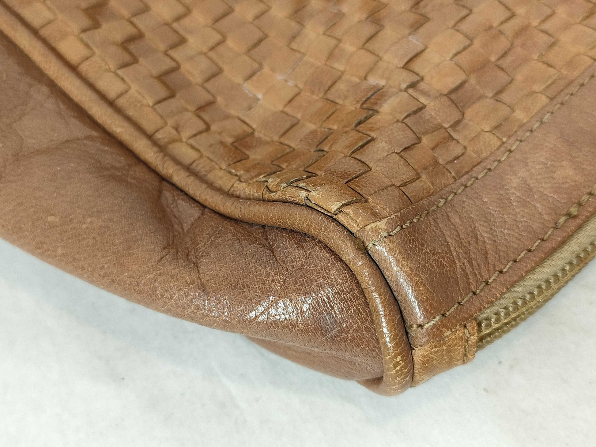 FENDI Leather/Hand/Brown Handbag