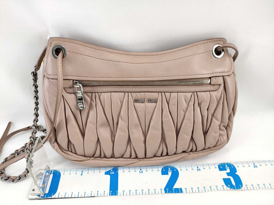 Miu Miu Chain Shoulder Bag Pink Shoulder Bag