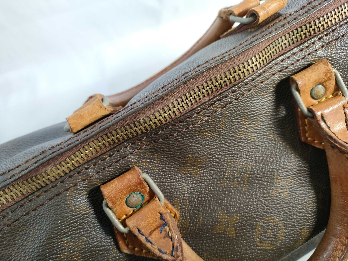 LOUIS VUITTON RFID Unavailable SA Monogram M41107 Speedy 35 Handbag