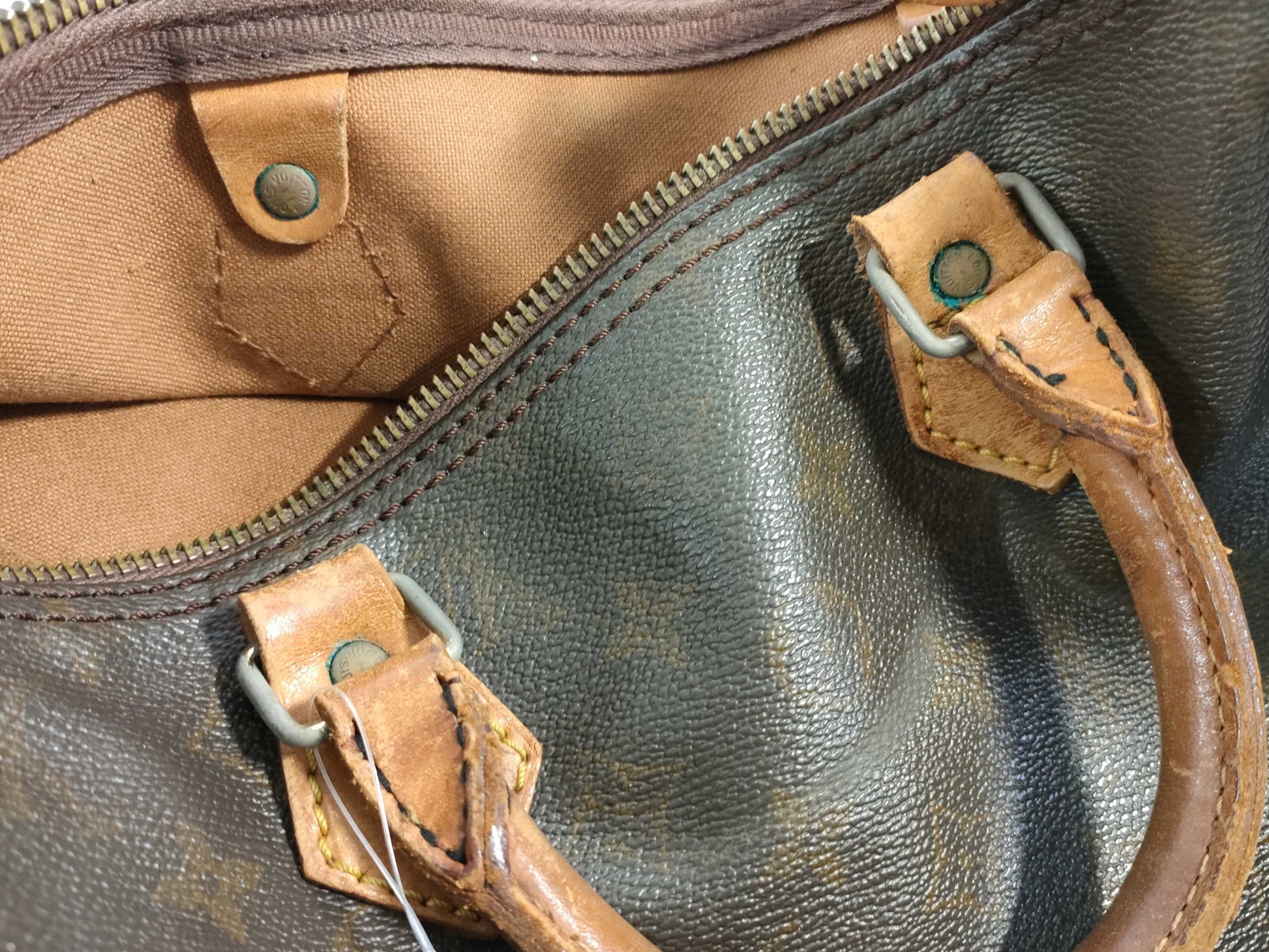 LOUIS VUITTON RFID Unavailable SA Monogram M41107 Speedy 35 Handbag