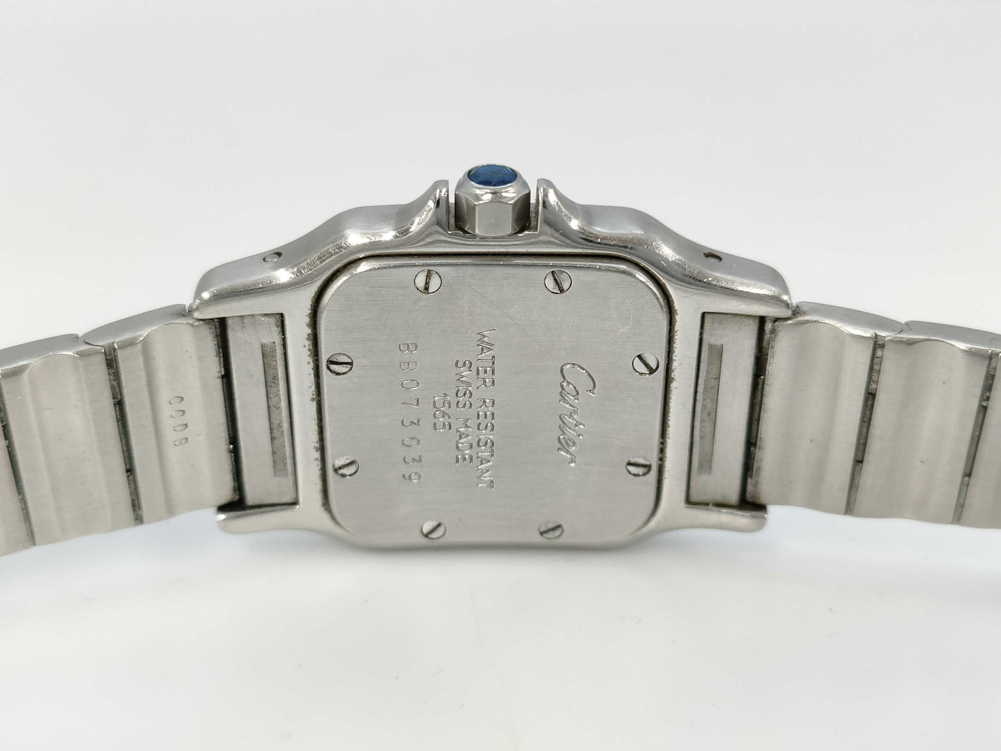 Cartier Santos Galbe SM W20024D6 1565 BB073039 Quartz Women's Watch