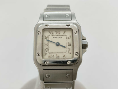 Cartier Santos Galbe SM W20024D6 1565 BB073039 Quartz Women's Watch