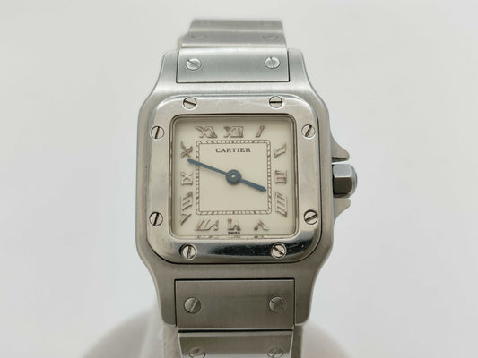 Cartier Santos Galbe SM W20024D6 1565 BB073039 Quartz Women's Watch