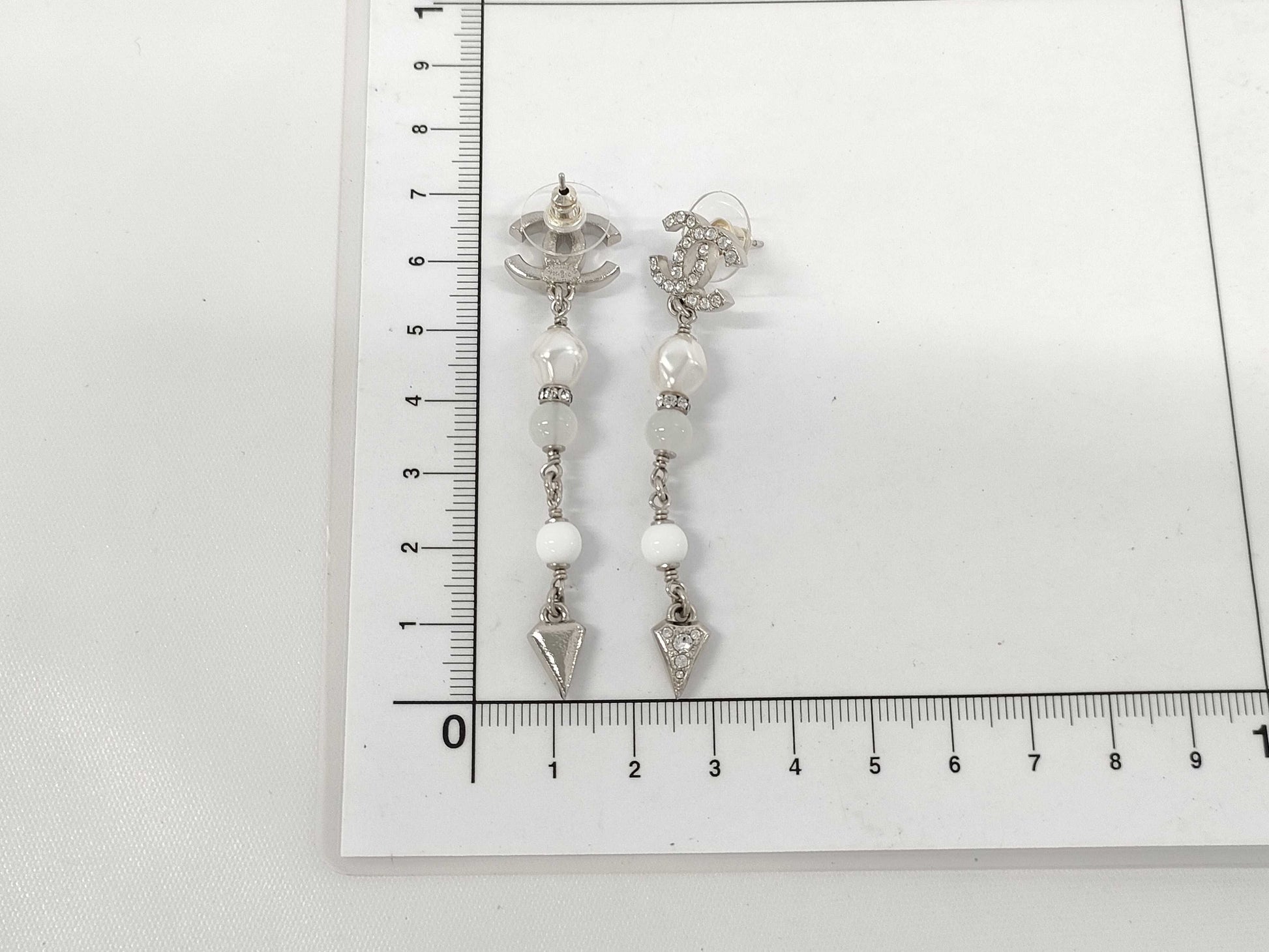 CHANEL F25 C Coco Mark Stone Earrings