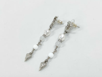 CHANEL F25 C Coco Mark Stone Earrings