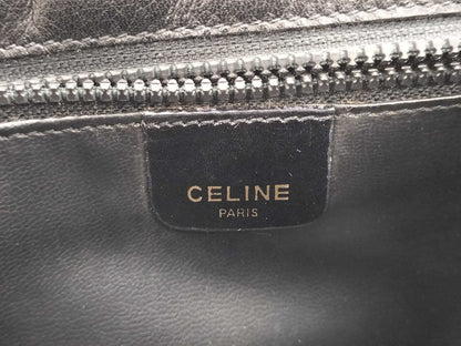 CELINE Triomphe Logo Leather Shoulder Bag