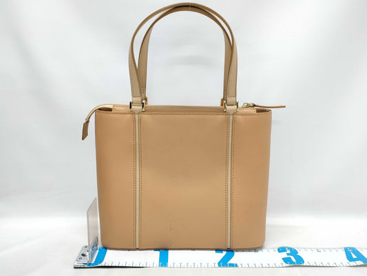BURBERRY Natural Leather Check Handbag