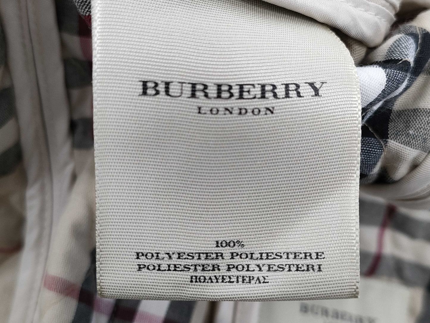 BURBERRY Check Outer Coat