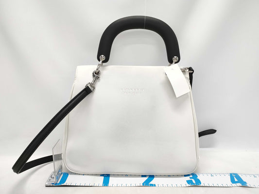BURBERRY DK88 2WAY Shoulder Handbag White