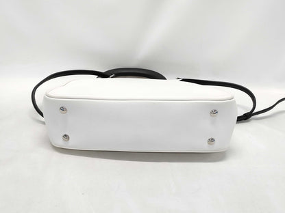 BURBERRY DK88 2WAY Shoulder Handbag White