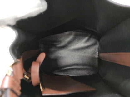 BURBERRY Calfskin Bucket Bag with Pouch Shoulder Bag