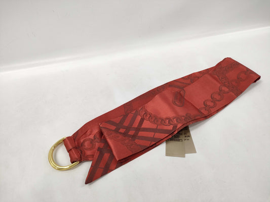 BURBERRY Silk Orange Belt