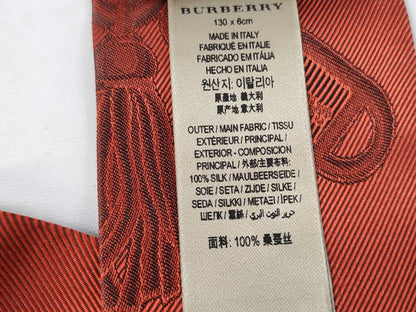 BURBERRY Silk Orange Belt