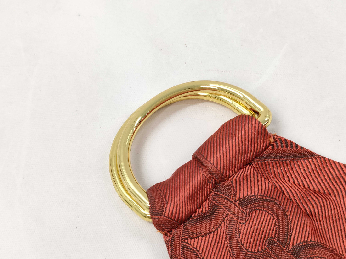 BURBERRY Silk Orange Belt