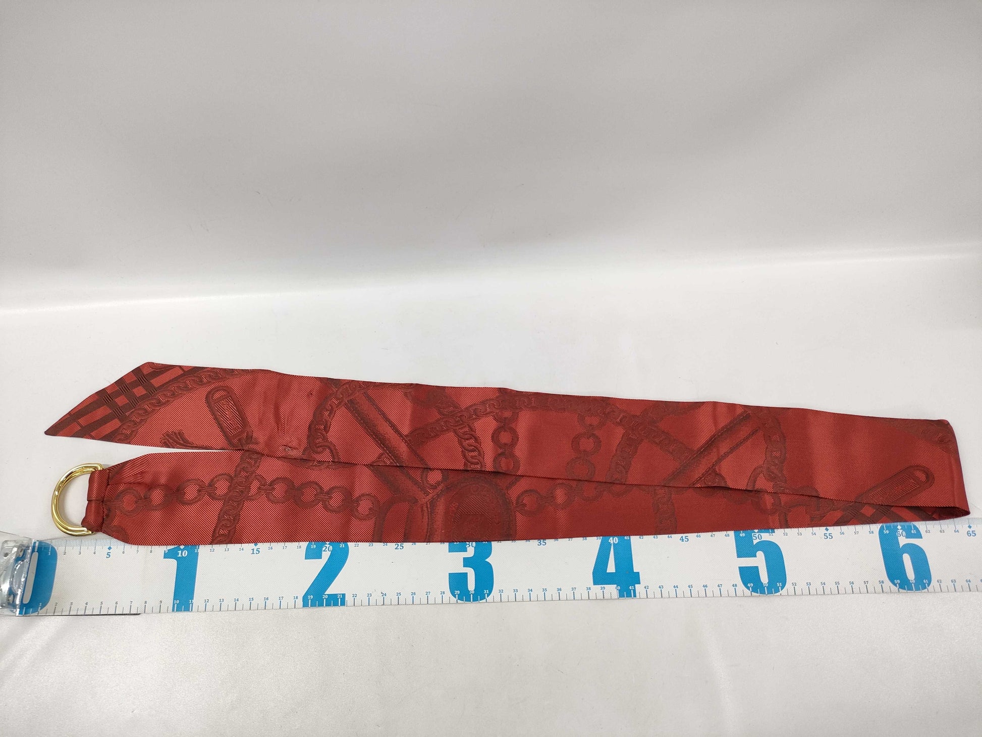 BURBERRY Silk Orange Belt