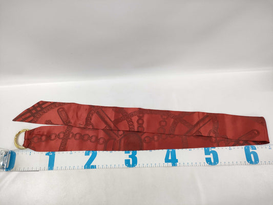 BURBERRY Silk Orange Belt
