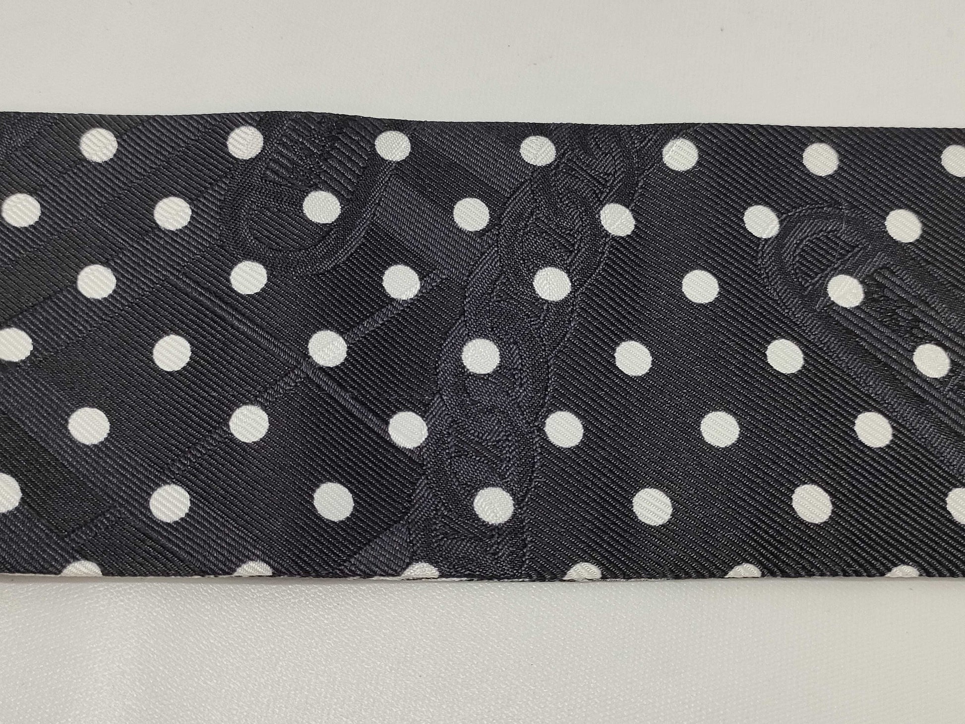 BURBERRY Silk Black Belt