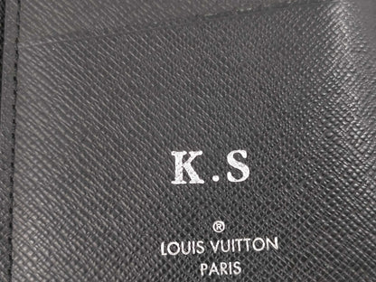 LOUIS VUITTON Eclipse Portefeuille Plaza Long Wallet with Initials