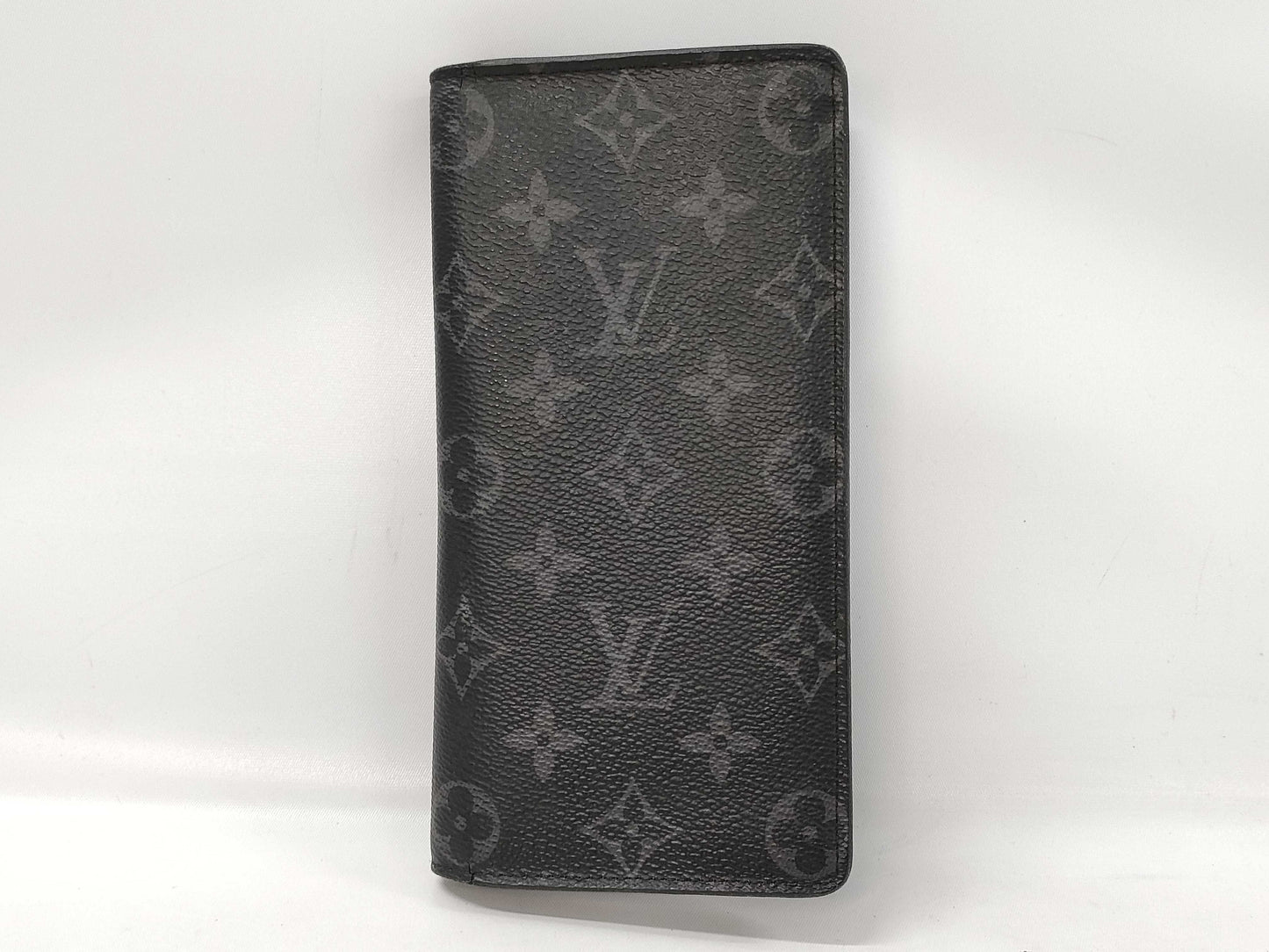 LOUIS VUITTON Eclipse Portefeuille Plaza Long Wallet with Initials