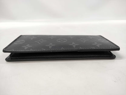 LOUIS VUITTON Eclipse Portefeuille Plaza Long Wallet with Initials