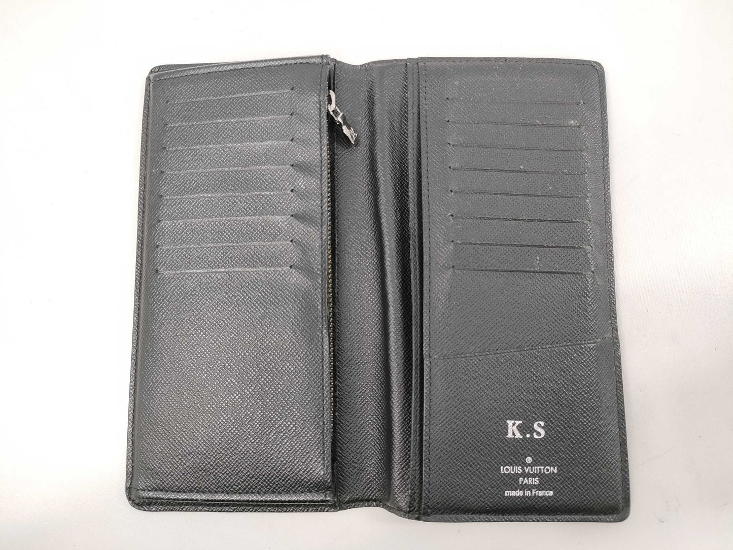 LOUIS VUITTON Eclipse Portefeuille Plaza Long Wallet with Initials