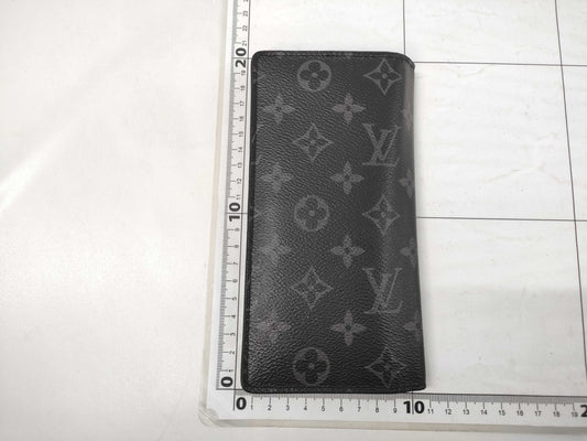 LOUIS VUITTON Eclipse Portefeuille Plaza Long Wallet with Initials