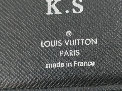 LOUIS VUITTON Eclipse Portefeuille Plaza Long Wallet with Initials